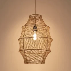 Suspension non électrifiée en raphia D40cm - naturel