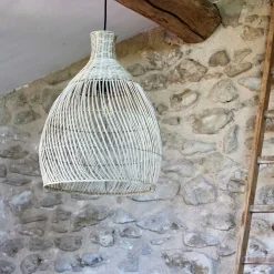 Suspension non électrifiée en rotin D41cm - naturel