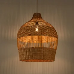 Suspension non électrifiée en rotin D60cm - naturel