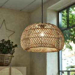 Suspension non électrifiée en rotin D50cm - naturel