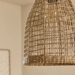 Suspension non électrifiée en jonc de mer D30cm - naturel