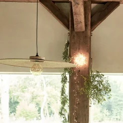 Suspension non électrifiée en rabane - naturel D80cm