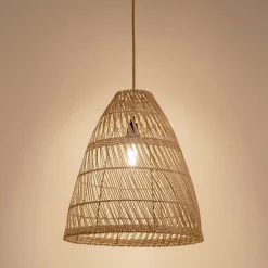 Suspension non électrifiée en rotin D46cm - naturel