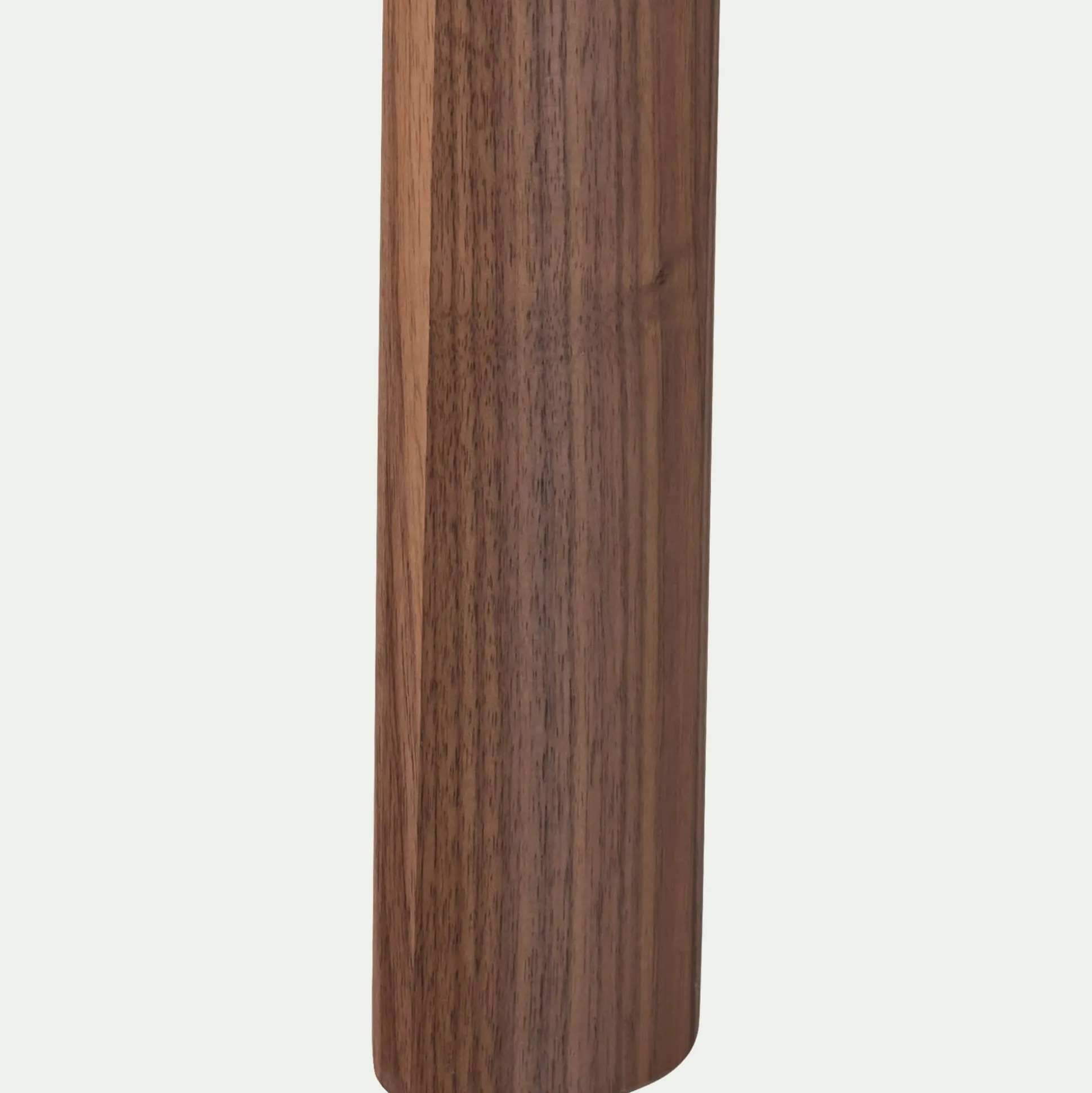 Table de repas fixe en noyer massif - bois foncé (6 places)