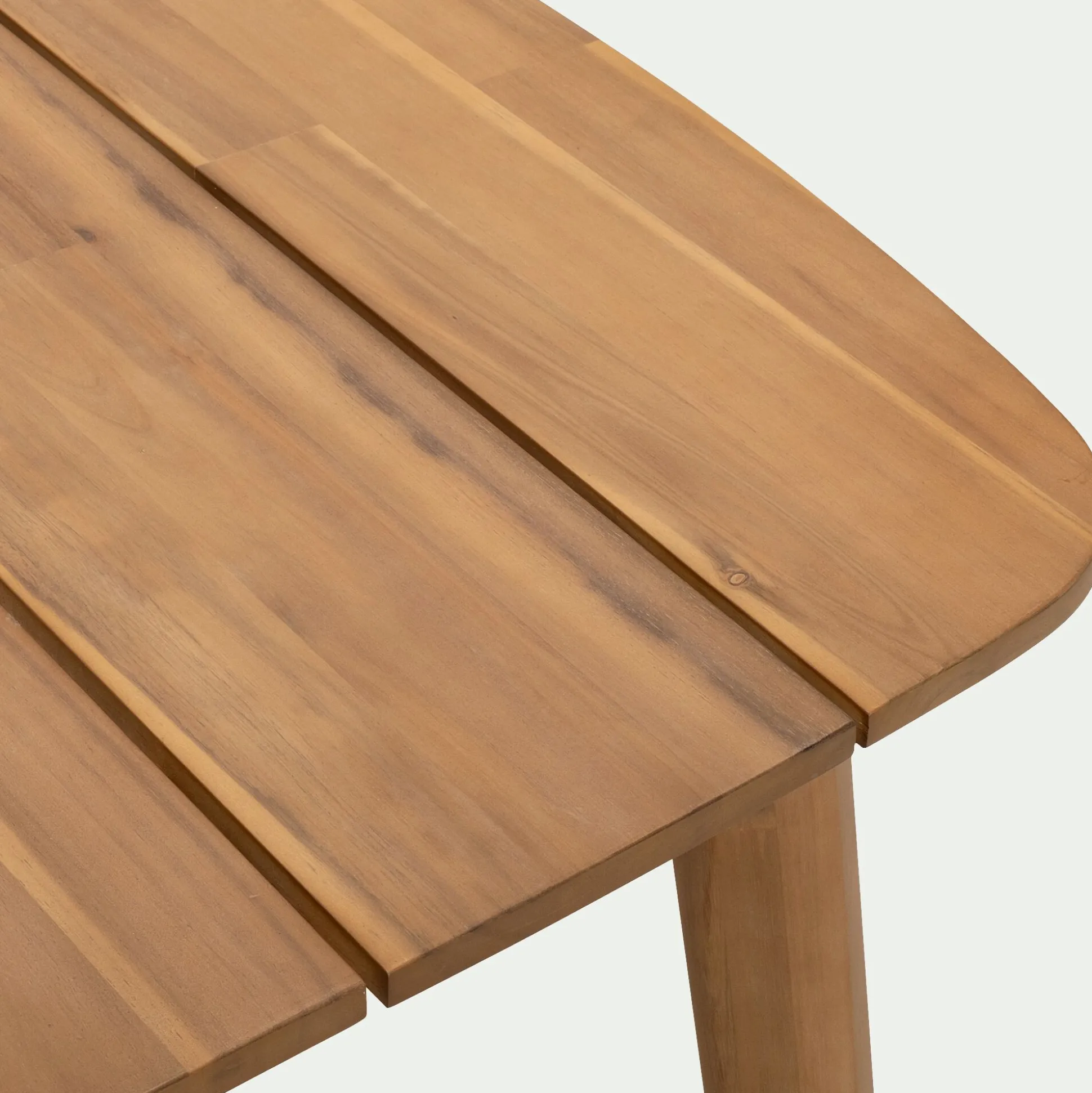 Table de repas jardin en acacia - bois clair (6 places)