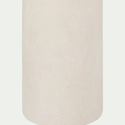 Table de repas organique en bois - blanc écru (8 à 10 places)