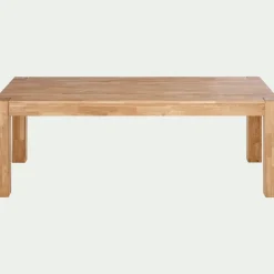 Table de repas rectangulaire en chêne huilé - bois clair (8 places)