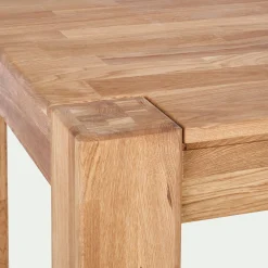 Table de repas rectangulaire en chêne huilé - bois clair (8 places)