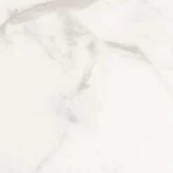 Table de repas rectangulaire extensible en céramique - blanc (6 à 8 places)