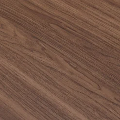 Table de repas ronde en bois - bois foncé (6 places)