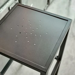 Tabouret de bar en acier - noir H74cm