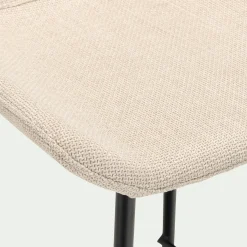 Tabouret haut de repas en tissu H65cm - gris