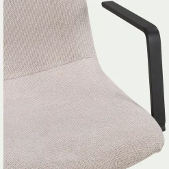 Tabouret haut en tissu H114cm - beige