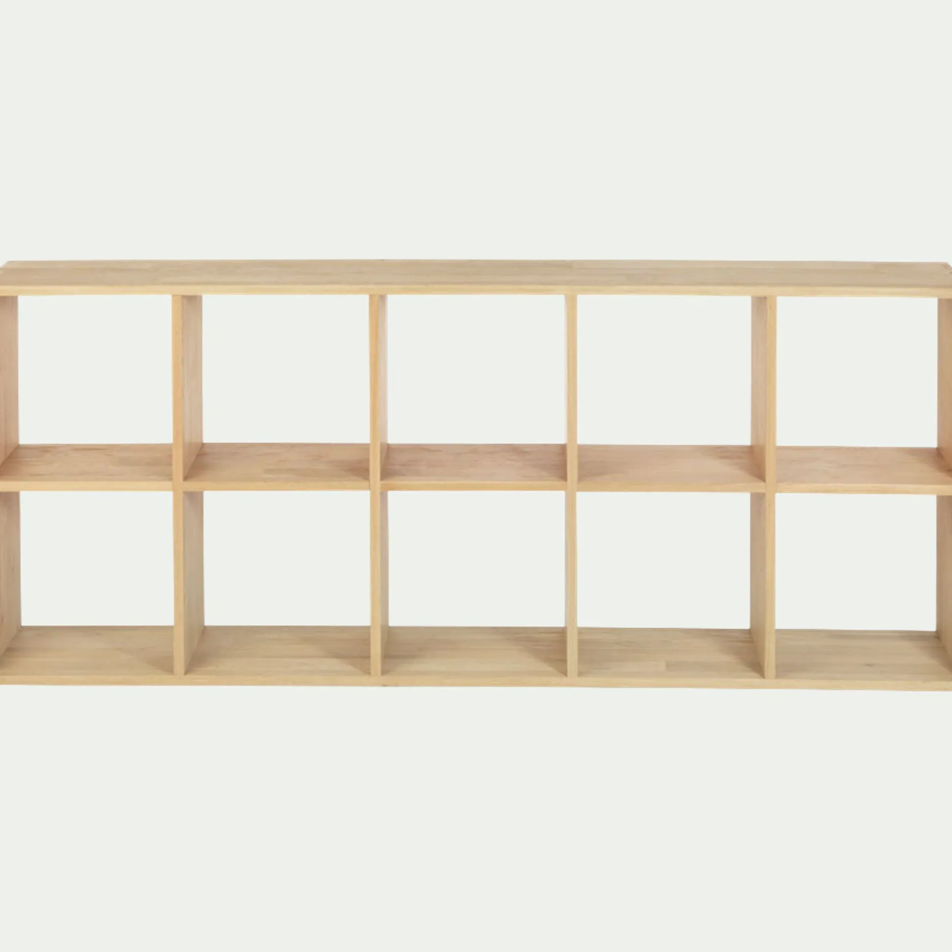 Étagère 10 cases en chêne