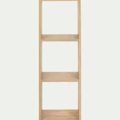 Étagère 3 cases en chêne - bois clair