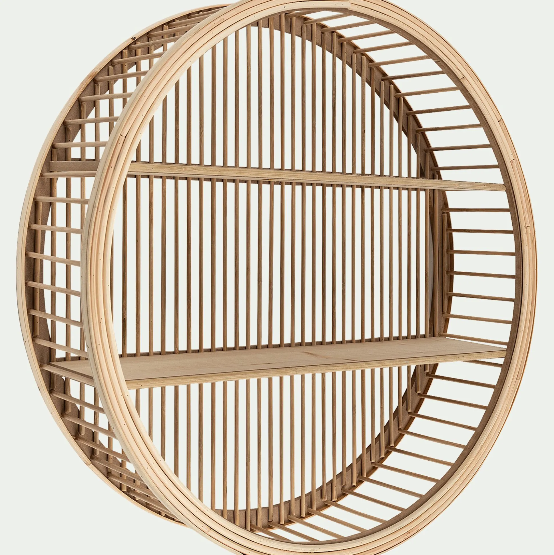 Étagère déco en bambou D60cm - naturel