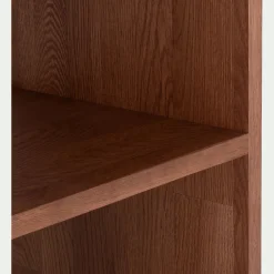 Étagère en forme déstructurée en chêne massif - bois foncé