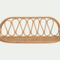 Étagère murale décorative en rotin - naturel L61xH21cm