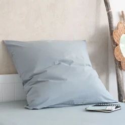 Taie d'oreiller enfant en coton 65x65cm - bleu calaluna