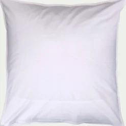 Taie d'oreiller enfant imprimé girafe en coton 63x63cm - marron