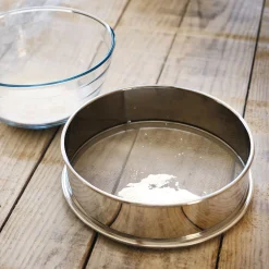 Tamis rond en inox D25cm - argenté