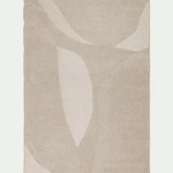 Tapis à motifs organiques 160x230cm - beige