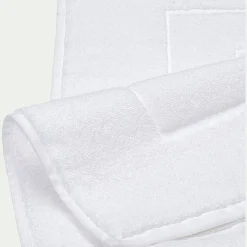 Tapis de bain en coton - blanc 60x110cm