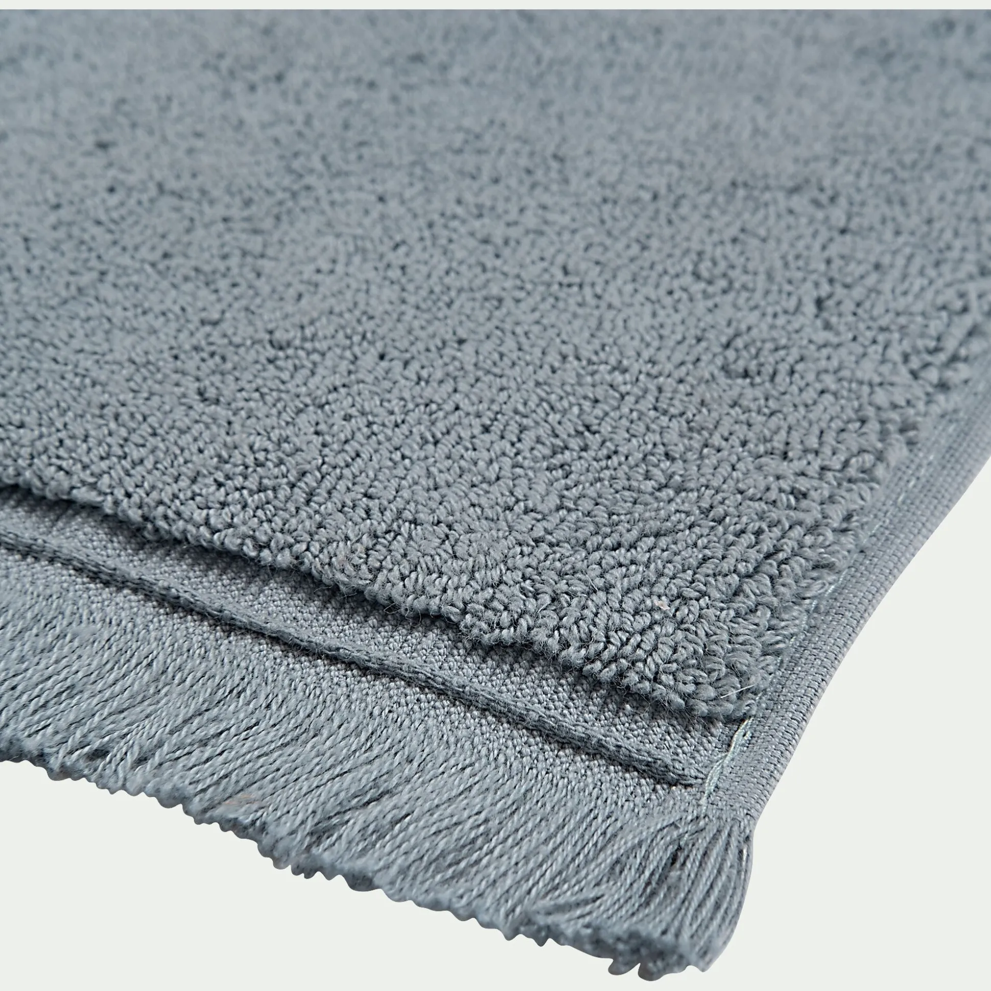 Tapis de bain en coton - bleu calaluna 50x80 cm