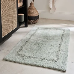 Tapis de bain en coton 50x80cm - vert olivier