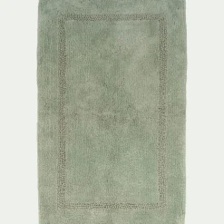 Tapis de bain en coton 50x80cm - vert olivier