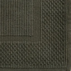 Tapis de bain jacquard en coton 50x80cm - vert cèdre