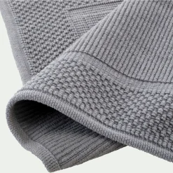 Tapis de bain jacquard en coton 60x100cm - gris restanque