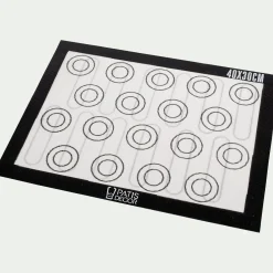 Tapis de cuisson en silicone spécial macarons & éclairs 40x30cm - transparent