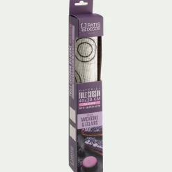 Tapis de cuisson en silicone spécial macarons & éclairs 40x30cm - transparent