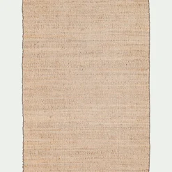 Tapis en jute et coton 140x200cm - naturel
