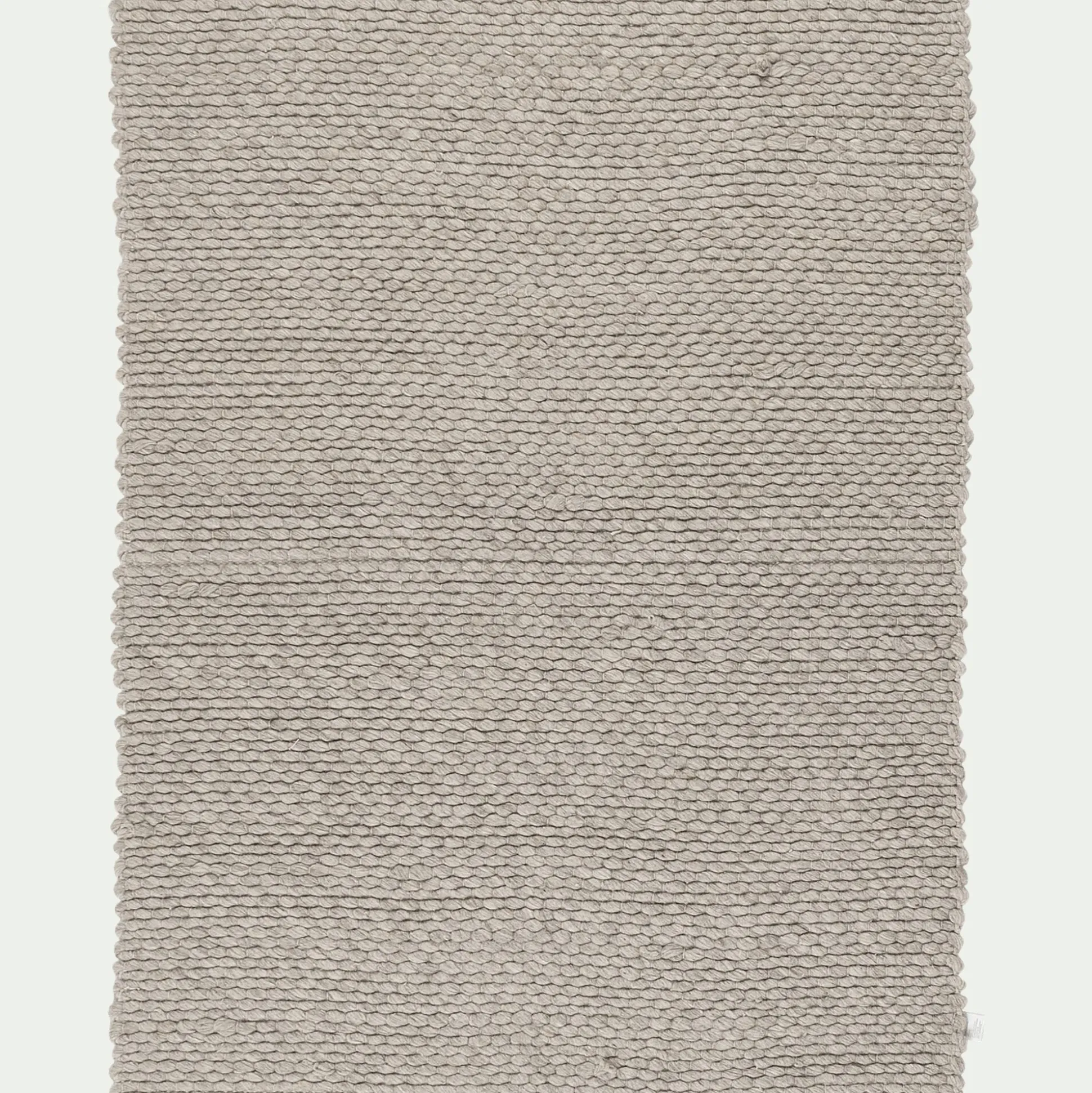 Tapis en laine et coton - gris clair 120x170cm