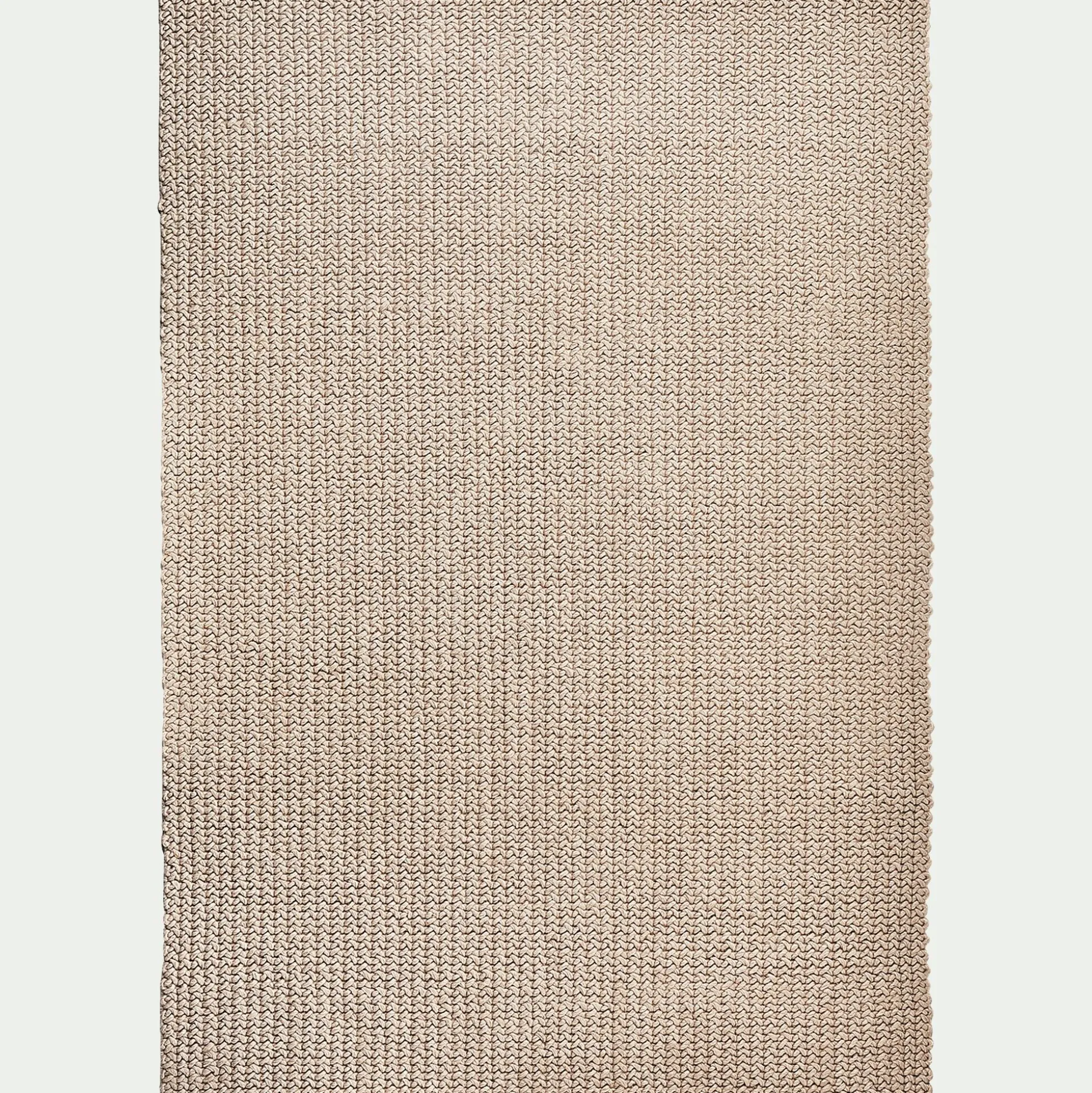 Tapis en laine et coton - beige 160x230cm