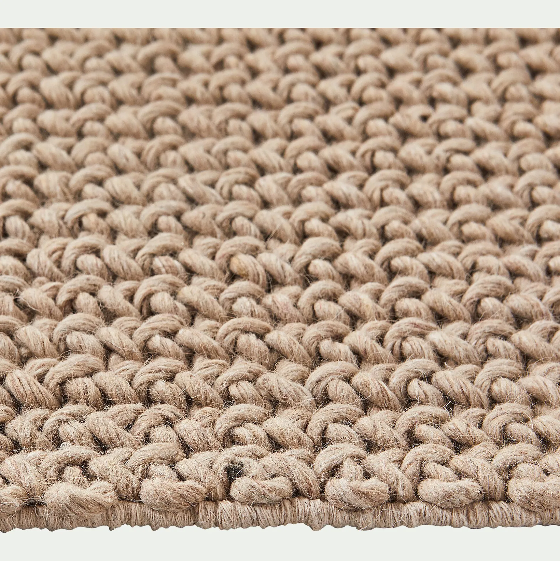 Tapis en laine et coton - beige 160x230cm