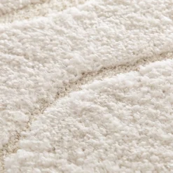 Tapis en tissu recyclé à motif 160x230cm - beige