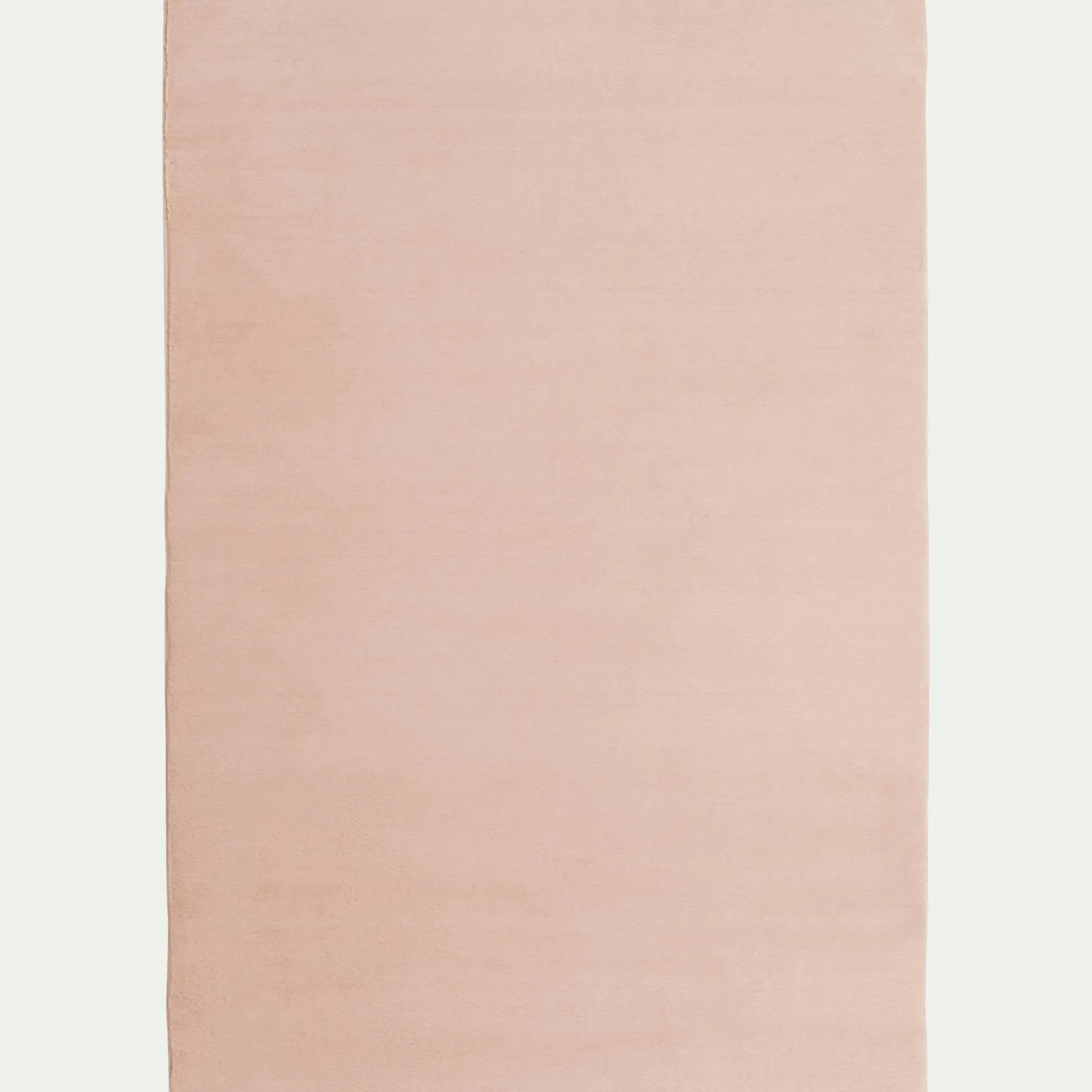 Tapis imitation fourrure - rose argile 150x200cm