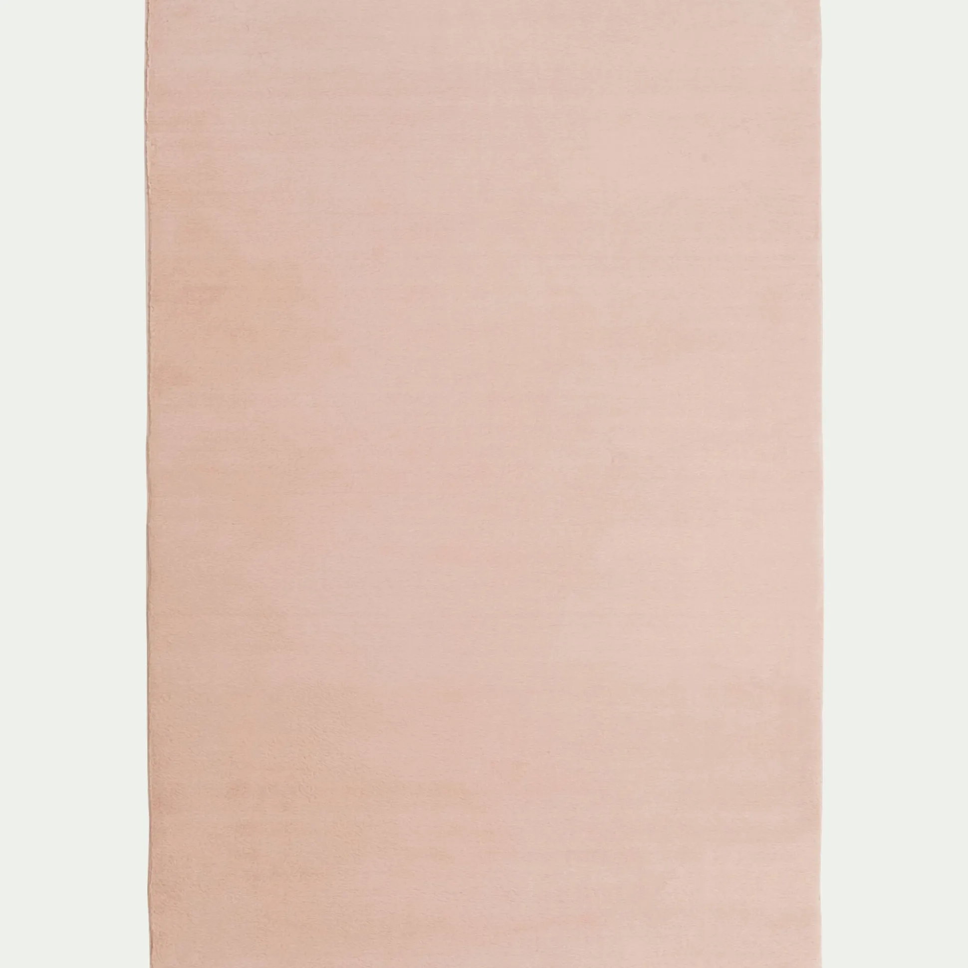 Tapis imitation fourrure - rose argile 150x200cm