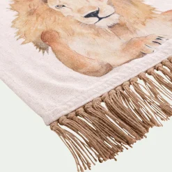Tapis imprimé animalier 120x180cm - beige