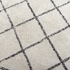 Tapis inspiration berbère en coton - blanc 300x400cm