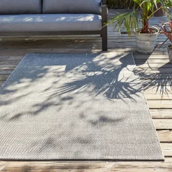Tapis intérieur et extérieur - gris 120x170cm