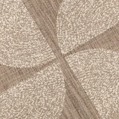 Tapis intérieur extérieur à motif géométrique 160x230cm - naturel