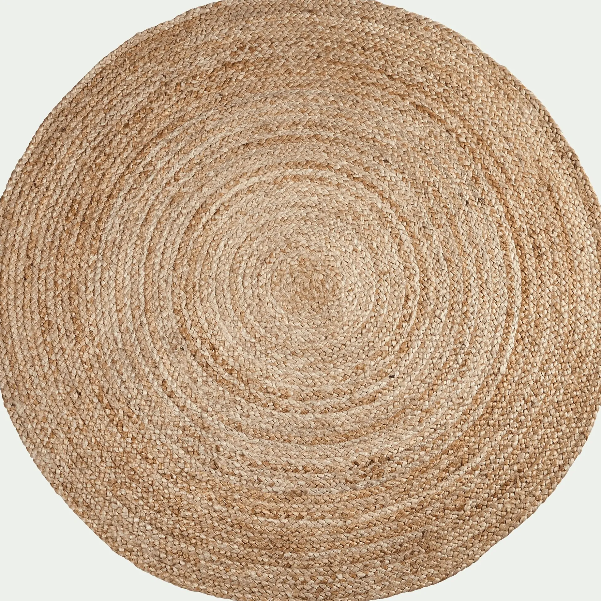 Tapis rond en jute - naturel D90cm