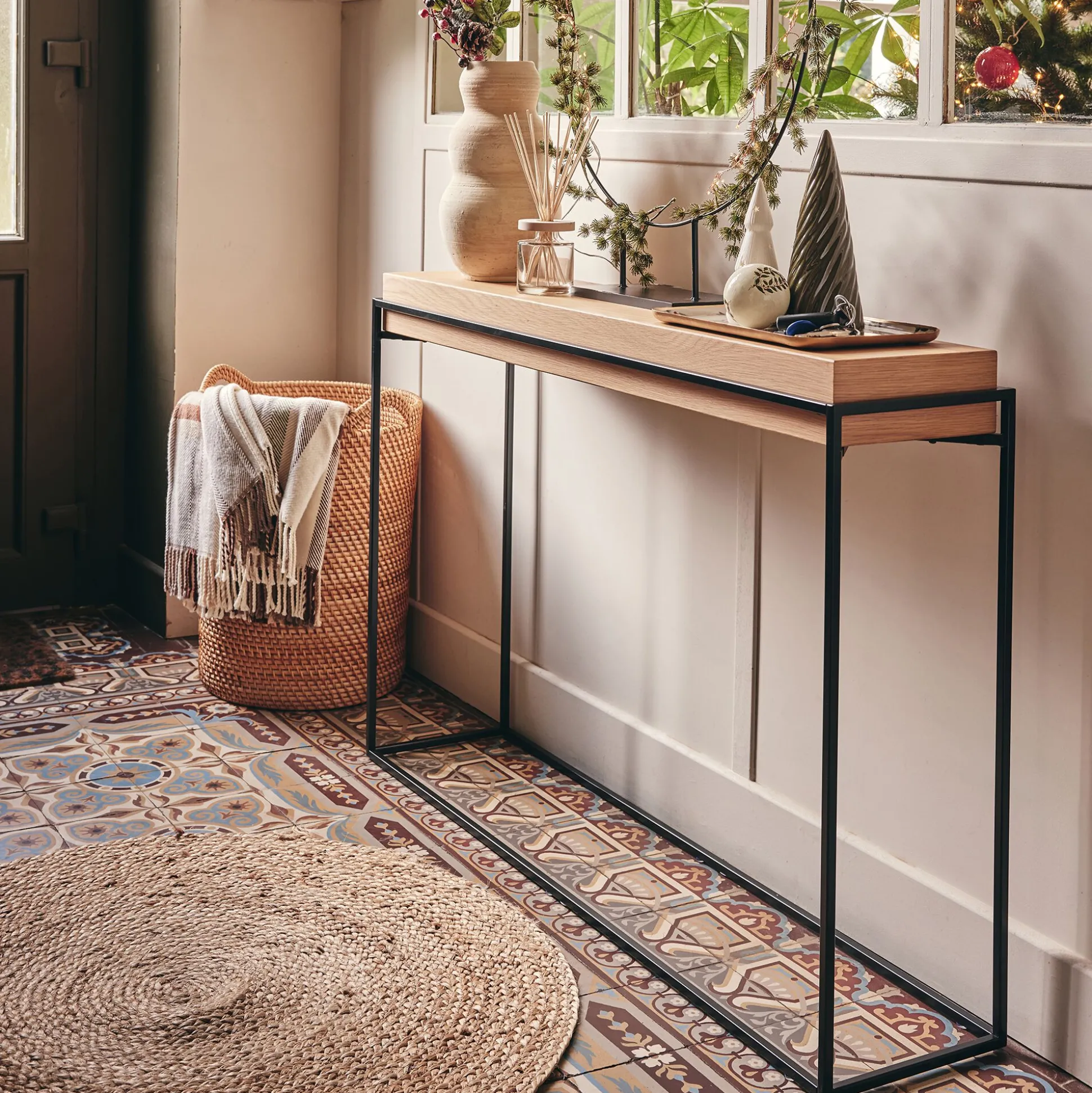 Tapis rond en jute - naturel D120cm