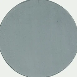 Tapis rond imitation fourrure - bleu calaluna D70cm