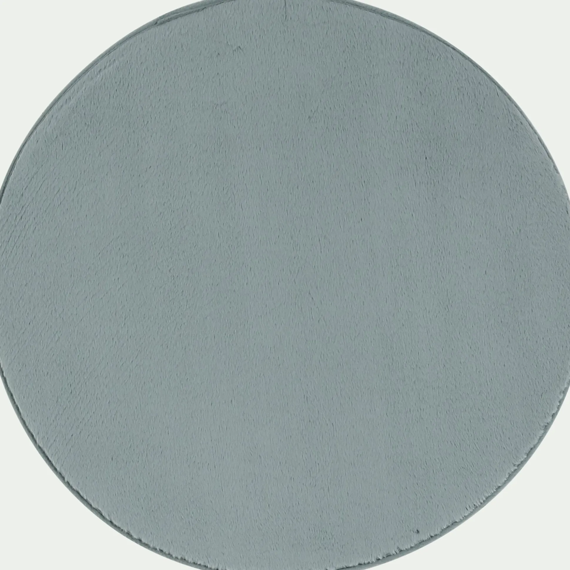Tapis rond imitation fourrure - bleu calaluna D70cm
