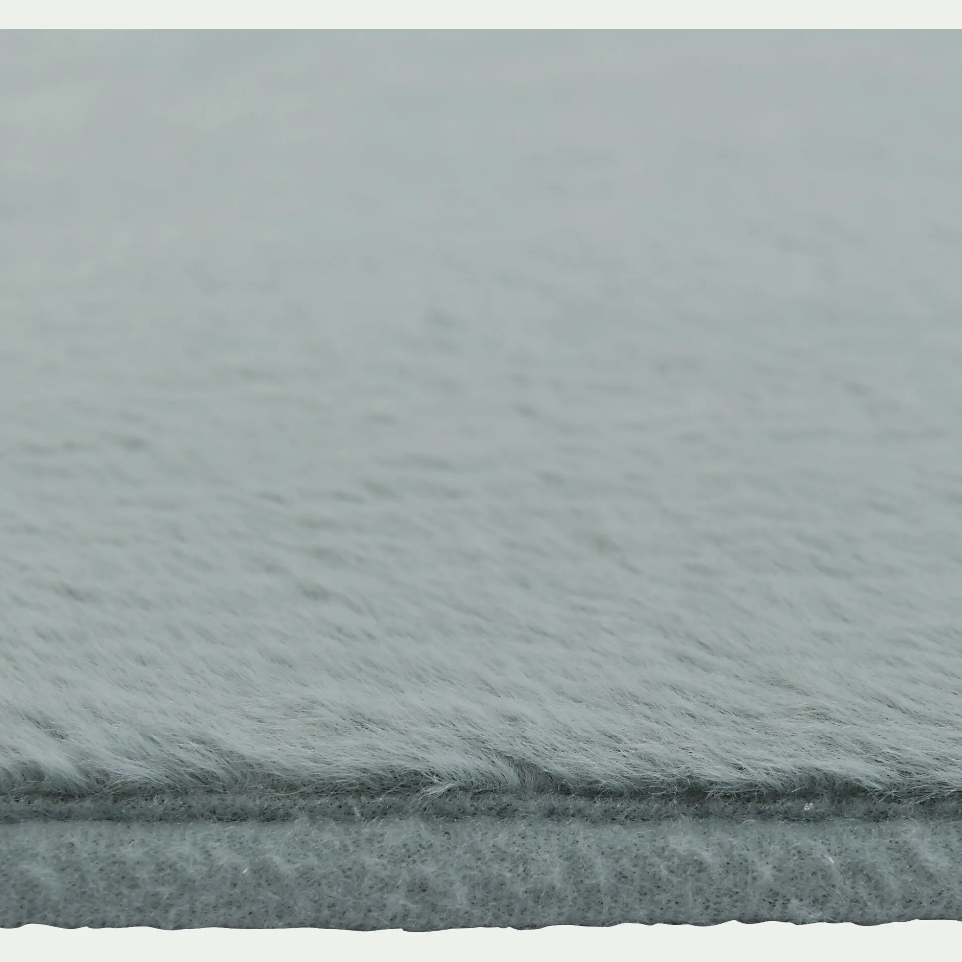 Tapis rond imitation fourrure - bleu calaluna D70cm